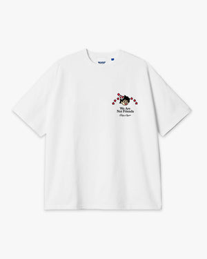 We Are Not Friends WANF X Borja Silgado Boxy Tee - White
