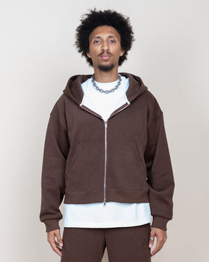 EPTM Perfect Zip Up Hoodie – Brown