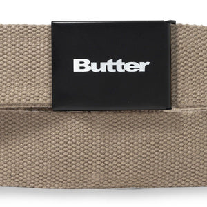 Butter Goods Logo Woven Belt – Tan