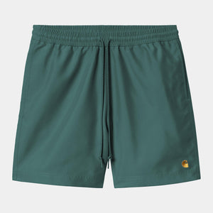 Carhartt WIP Chase Swim Trunks - Rainforest/Gold