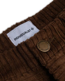 Individualist Paneled Corduroy Big Boy Shorts – Chocolate