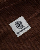 Individualist Paneled Corduroy Big Boy Shorts – Chocolate