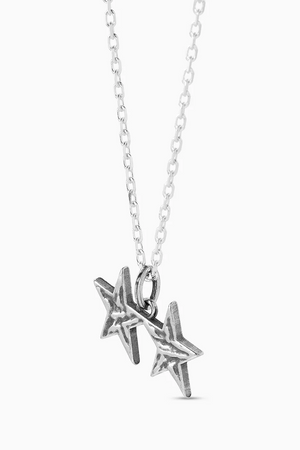 TwoJeys Signature Stars Necklace – Silver