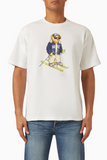 Market Bear Hitting The Slopes T-Shirt - White