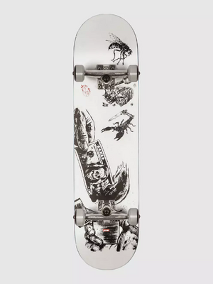 Globe G1 Hard Luck Complete Skateboard – White/Black 8.0″