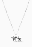 TwoJeys Signature Stars Necklace – Silver