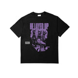 Students He Layed Up T-shirt - Black