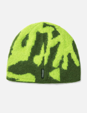 Gramicci Mohair Burly Runningman Beanie - Chartreuse