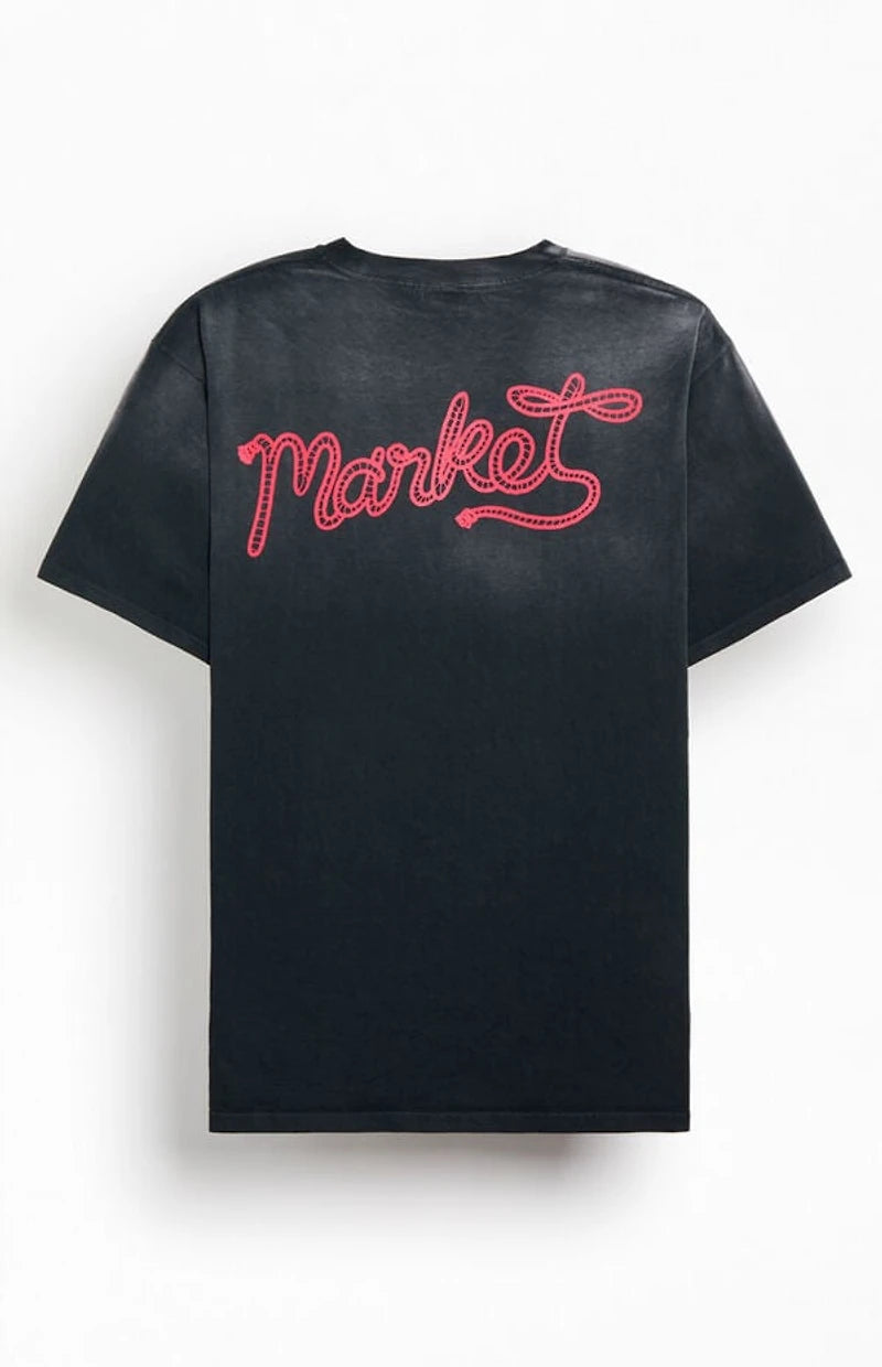 Market Lasso Lockup T-Shirt – Pirate Black