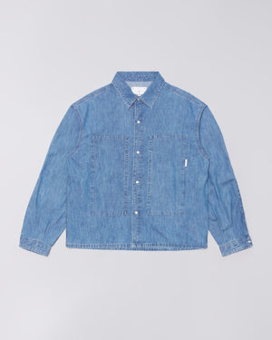 Edwin Workman Shirt LS – Blue Light Stone Washed