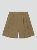 Merely Made Cappuccino Dobby Cotton Wide Cropped Pants