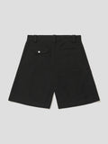 Merely Made Black Dobby Cotton Wide Cropped Pants