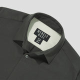 Merely Made Us Cropped Shirt - Dark Taupe