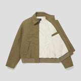 Merely Made Premium Vintage Woolen Stripe Blouson - Peanut Brown