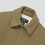 Merely Made Premium Vintage Woolen Stripe Blouson - Peanut Brown