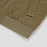 Merely Made Premium Vintage Woolen Stripe Blouson - Peanut Brown