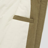 Merely Made Premium Vintage Woolen Stripe Blouson - Peanut Brown