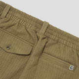 Merely Made Premium Vintage Woolen Stripe Wide Pants - Peanut Brown