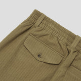 Merely Made Premium Vintage Woolen Stripe Wide Pants - Peanut Brown