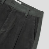 Merely Made Premium Dual Fabric Contrast Wide Pants - Royal Black