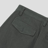 Merely Made Premium Dual Fabric Contrast Wide Pants - Royal Black