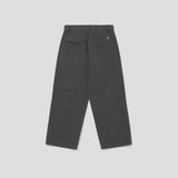 Merely Made Premium Dual Fabric Contrast Wide Pants - Iron Grey