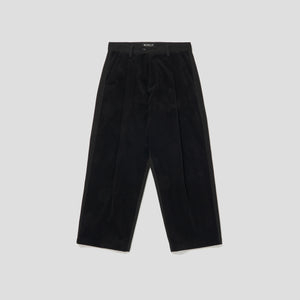 Merely Made Premium Dual Fabric Contrast Wide Pants - Royal Black