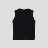 Merely Made Premium Wide Shoulder Knit Sleeveless – Asphalt Black
