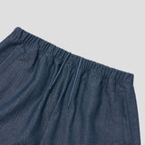 Merely Made Premium Two Tone Twill Relaxed Light Shorts – Sky Blue Indigo