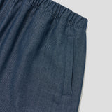 Merely Made Premium Two Tone Twill Relaxed Light Shorts – Sky Blue Indigo