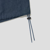 Merely Made Premium Two Tone Twill Relaxed Light Shorts – Sky Blue Indigo