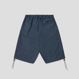 Merely Made Premium Two Tone Twill Relaxed Light Shorts – Sky Blue Indigo