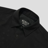 Merely Made Us Mesh Cropped Shirt – Cool Black