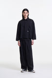 Merely Made Us Mesh Cropped Shirt – Cool Black