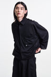 Merely Made Us Mesh Cropped Shirt – Cool Black