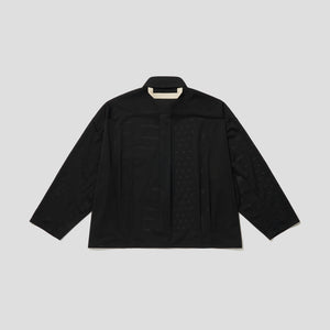 Merely Made Us Mesh Cropped Shirt – Cool Black