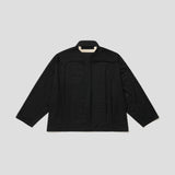 Merely Made Us Mesh Cropped Shirt – Cool Black