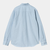 Carhartt Wip L/S Bolton Shirt - Air Sky Garment Dyed