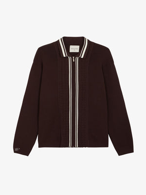 Walk in Paris Long-Sleeved Cardigan – Brown