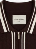 Walk in Paris Long-Sleeved Cardigan – Brown