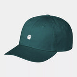 Carhartt WIP Madison Logo Cap - Malachite/White
