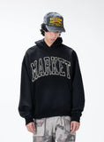 Market Static Arc Sweater Hoodie - Black