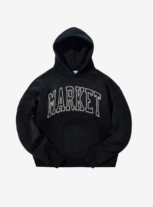 Market Static Arc Sweater Hoodie - Black