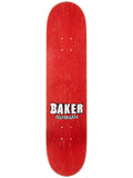 Baker Team Brand Logo White Skateboard Deck – 8.25