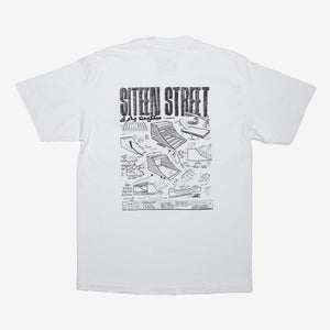 Siteen Street Skate Park Tee - White
