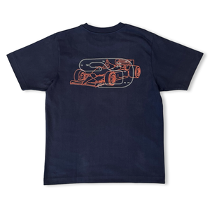 Galag Garage Circuit Tee - Navy
