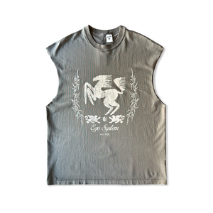 Ego System V6.0 Stallion Emblem Sleeveless Tee - Grey