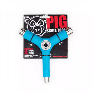 Pig Tri Socket Threader Skate Tool Blue