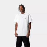 Carhartt WIP S/S Chase T-Shirt - White/Gold