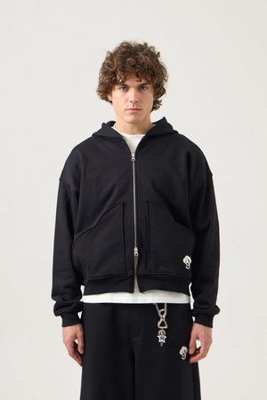 Cloud 9 Signature Zip-Up Hoodie - Black